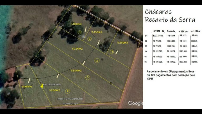 Chácaras Recanto da Serra, 3200m2 a 5200m2, Nova Veneza
